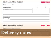 Scanning and storage of delivery notes